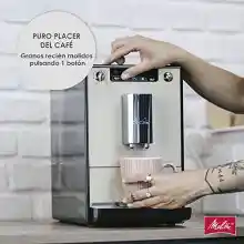 Cafetera Superautomática con Molinillo Melitta Solo E950-777, 15 Bares, Limpieza Automática, Personalizable,