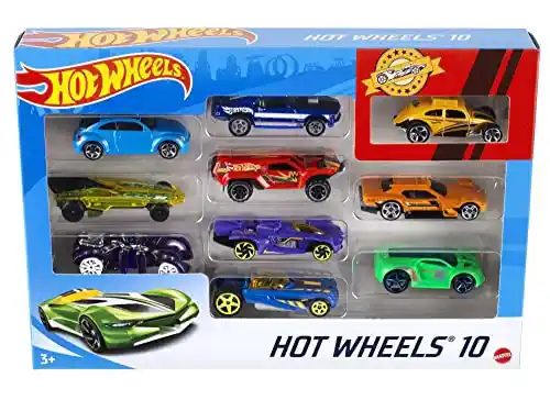 Caja de 10 Coches Hot Wheels