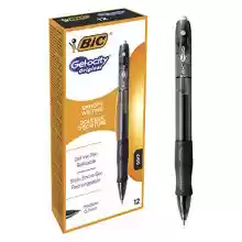 Caja de 12 bolígrafos gel BIC Gelocity Original Negro