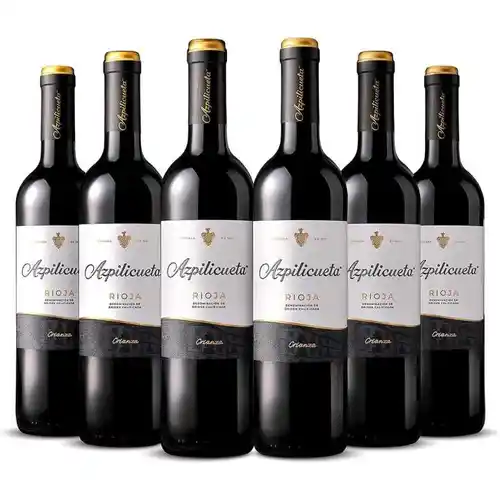 Caja de 6 botellas Azpilicueta Crianza Rioja 12 meses en barrica – A 6.37€ botella y envio gratis