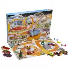 Calendario de adviento Coches de juguete y accesorios sorpresa Hot Wheels, +3 años (Mattel HCW15)