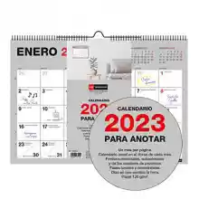 Calendario de pared 2023 Basic 21 x 15 cm - con espacio para anotar - Miquelrius