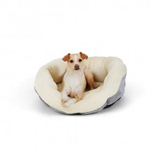 Cama para mascotas redonda y cálida, 61 cm - Amazon Basics