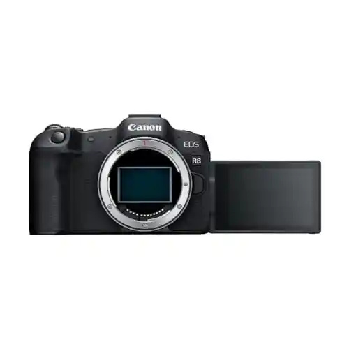 Cámara Evil Full Frame CANON EOS R8 Mirrorless Body (24,2 MP) - 6.5 EV, Vídeo 4K 60 fps, Dual Pixel CMOS AF II, Pantalla Táctil de Ángulo Variable