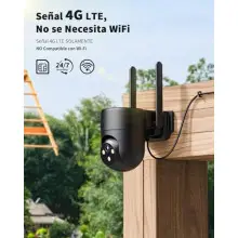 Cámara Vigilancia Exterior NUASI 4G LTE con Tarjeta SIM