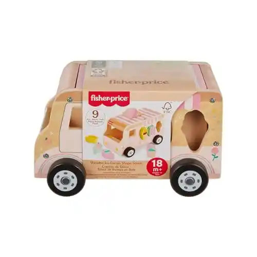 Camión heladería 8 bloques de madera Fisher-Price Montessori