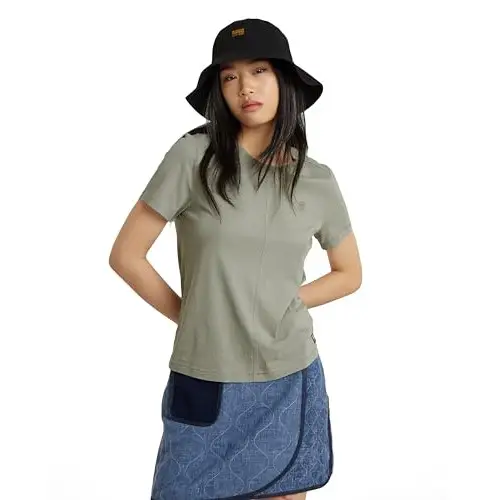 Camiseta G-Star Raw Top Front Seam para mujer.