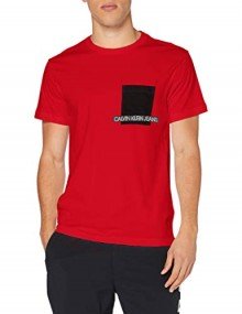 Camiseta para hombres Calvin Klein Instit Contrast Pocket tee