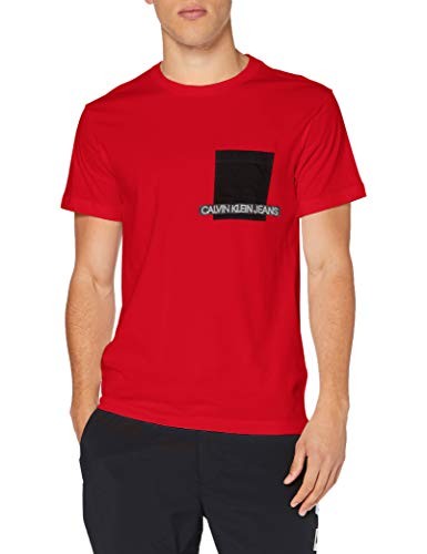 Camiseta para hombres Calvin Klein Instit Contrast Pocket tee