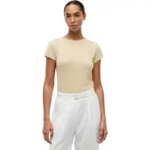 Camiseta Slim de Algodón Mujer Tommy Hilfiger desde 23€