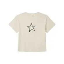 Camiseta Springfield Plaid Star Patch para niña