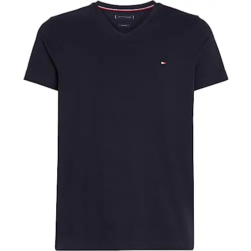 Camiseta Tommy Hilfiger Hombre cuello de Pico, Azul