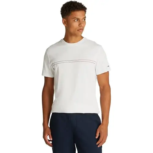 Camiseta Tommy Jeans Graphic Signature para hombre.