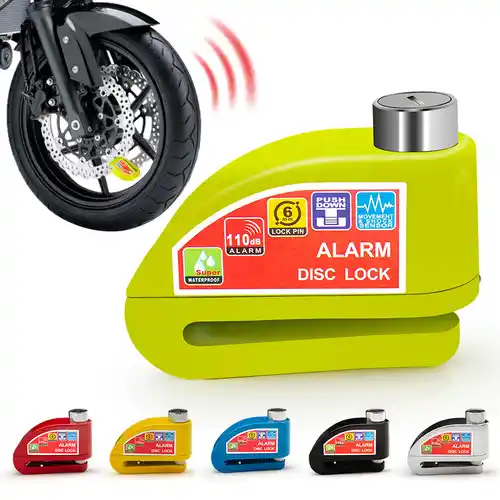 Candado de seguridad con alarma para bicicleta y motocicleta