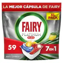 Cápsulas Fairy Platinum Plus limón, 59 unidades