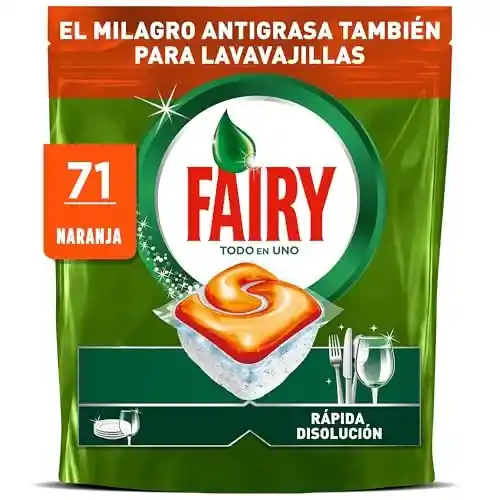 Cápsulas para lavavajillas Fairy Original TodoEn1 (71 unidades)