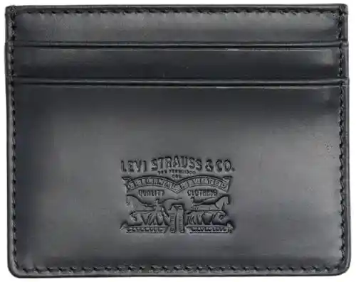 Cartera tarjetero de cuero Levi's