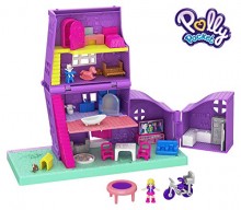 Casita de muñecas de juguete con accesorios Polly Pocket (Mattel GFP42)