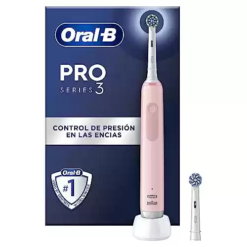 Cepillo de Dientes Eléctrico Oral-B Pro Series 3 con Mango Recargable y 2 Cabezales