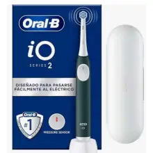 Cepillo Dientes Eléctrico Oral-B iO 2 + Cabezal, Estuche Viaje y Portarrecambios
