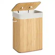 Cesto de ropa de bambú Songmics 72L