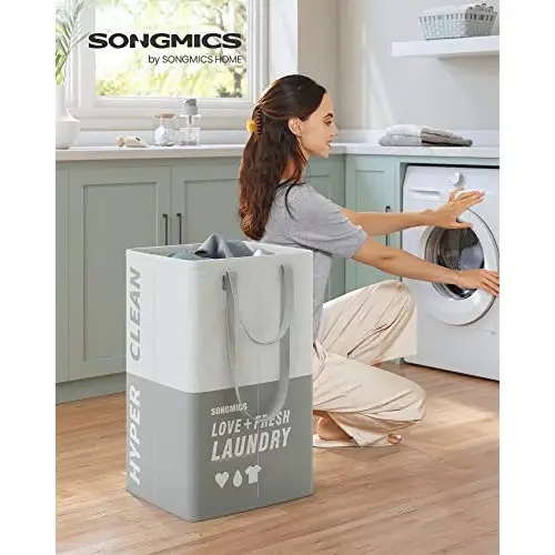 Cesto Grande para Ropa Sucia SONGMICS de 90 L