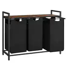 Cesto Ropa Sucia de 3 Compartimentos