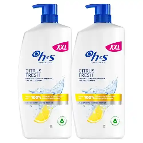 Champú anticaspa H&S Citrus Fresh 2x1L