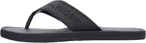 Chanclas de playa de cuero Tommy Hilfiger para hombre