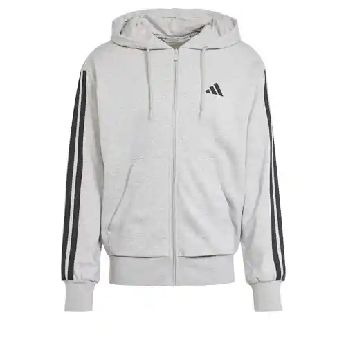 Chaqueta Adidas Essentials French Terry con capucha y 3 bandas