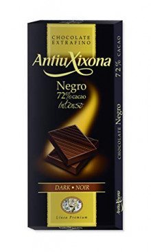 Chocolate Antiu Xixona Premium Negro Intenso 72%