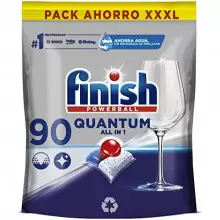 90 pastillas Finish Powerball Quantum Max para lavavajillas