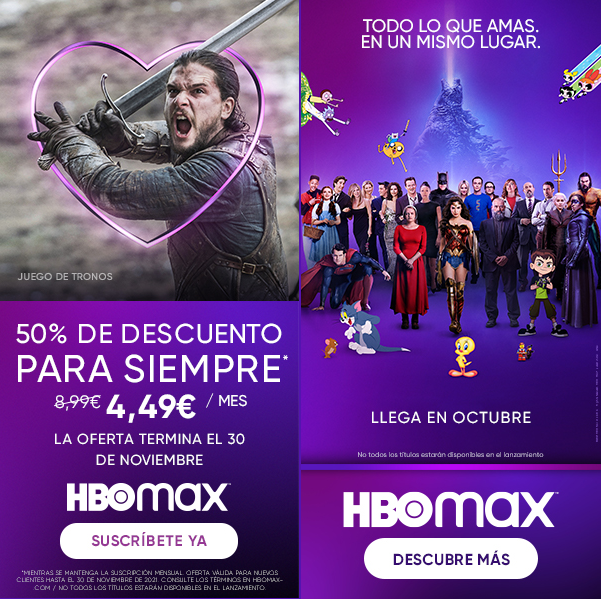Chollazo! HBO Max a mitad de precio para siempre (acaba el 30/11)