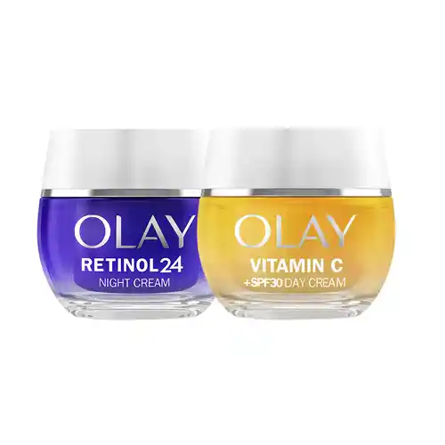 CHOLLAZO! Pack crema hidratante noche Olay Regenerist Retinol24 + crema día Olay Vitamin C SPF 30