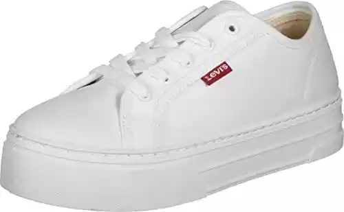 Chollo zapatillas mujer Levi's Tijuana en blanco