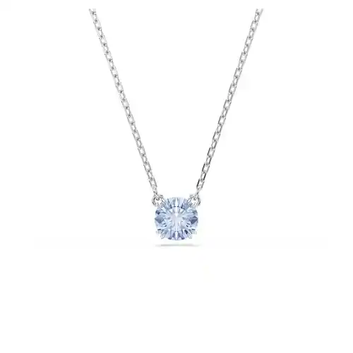 Colgante Swarovski Stilla Azul Rodio