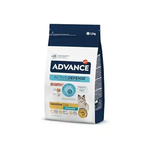 Comida para gatos Advance Cat Sensitive Sterilized Salmón 1,5kg