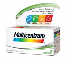 Multicentrum con 13 Vitaminas y 11 Minerales, para Adultos y Adolescentes a partir de 12 años - 90 Comprimidos