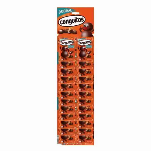 Conguitos negros expositor 24 bolsitas de 18 grs