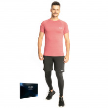 Conjunto de fitness 3 piezas JELEX (camiseta, pantalones cortos y leggins)