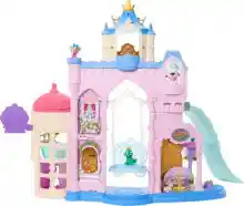 Conjunto de juego Palacio de Mascotas Disney Princesas Mattel JBF96 con 7 zonas de juego, 3 mascotas y 20 accesorios
