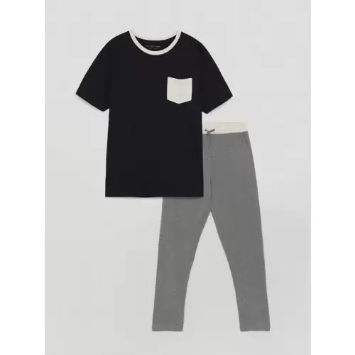 Conjunto de pijama con bolsillo para hombres