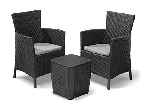 Conjunto mesa con dos sillas para el jardín