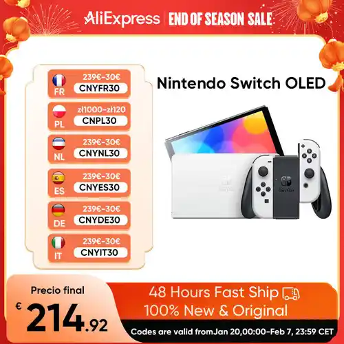 Consola Nintendo Switch OLED Neon / White