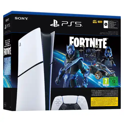 Consola PS5 Slim con lector 1TB + Pack Fortnite Cobalt Star [DE 00:00H A 02:00H ESTA NOCHE]