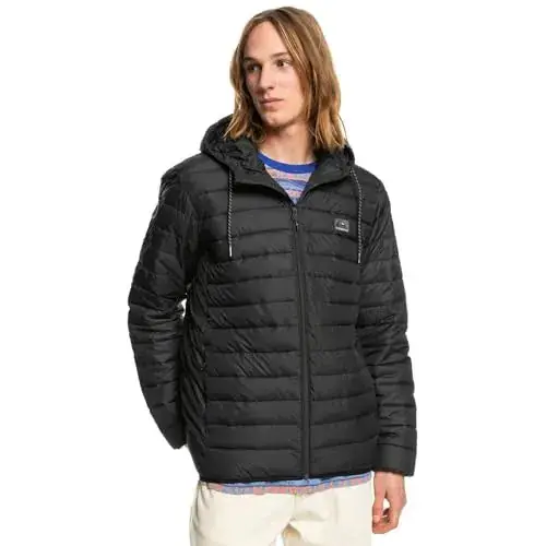 Cortavientos Quiksilver Scaly Hood para hombre con capucha y bolsillos con cremallera