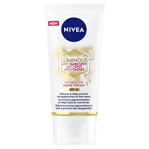 Crema de manos Nivea Luminous 630, 50ml.