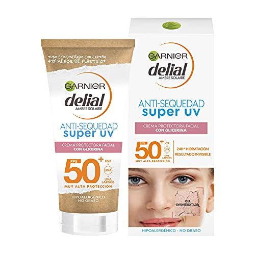Crema Facial Hidratante Alta Protección Solar IP50+ - 50 ml Garnier Sensitive Advanced