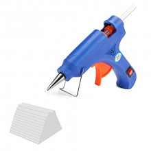 ¡Cupón 50%! Mini Pistola de Silicona Caliente 20W + 50 barras
