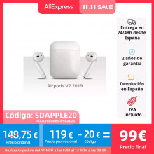 Cupón muy limitado!! Apple Airpods V2 desde España